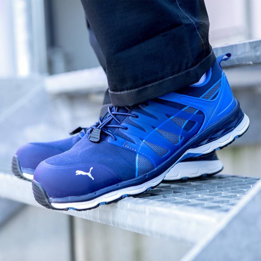 Puma VELOCITY 2.0 BLUE LOW sportlicher Sicherheitsschuh S1P blau Gr. 46-4