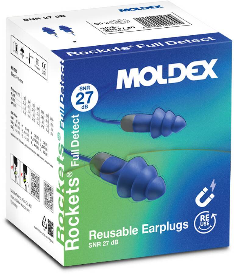 Gehörschutzstöpsel Rockets® 640901 Größe uni Inhalt 1 Paar Stöpsel mit Kordel, verpackt in PocketPak® Aufbewahrungsdose-0