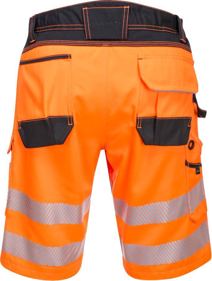 Warnschutz-Shorts PW348 Klasse 1 PW348OBR30 Größe 46 Farbe warnorange / schwarz-1