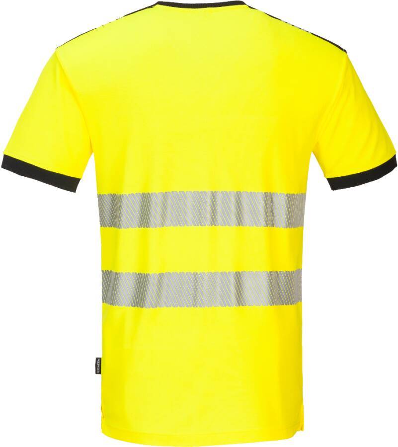 Warnschutz-T-Shirt V-Ausschnitt PW310 Klasse 2 PW310YBRXXL Größe XXL Farbe warngelb / schwarz-1