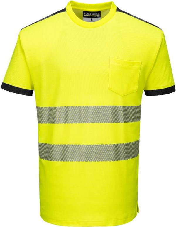 Warnschutz-T-Shirt T181 Klasse 2 T181YBRXL Größe XL Farbe warngelb / schwarz