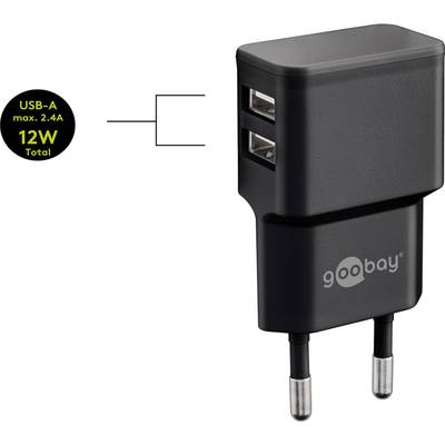 Goobay 44986 USB-A Netzteil 12W / USB-C Ladekabel / 5V Universal