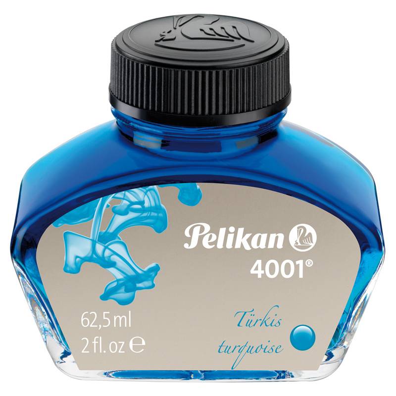 Pelikan Tinte 4001 im Glas, türkis, Inhalt: 62,5 ml-0