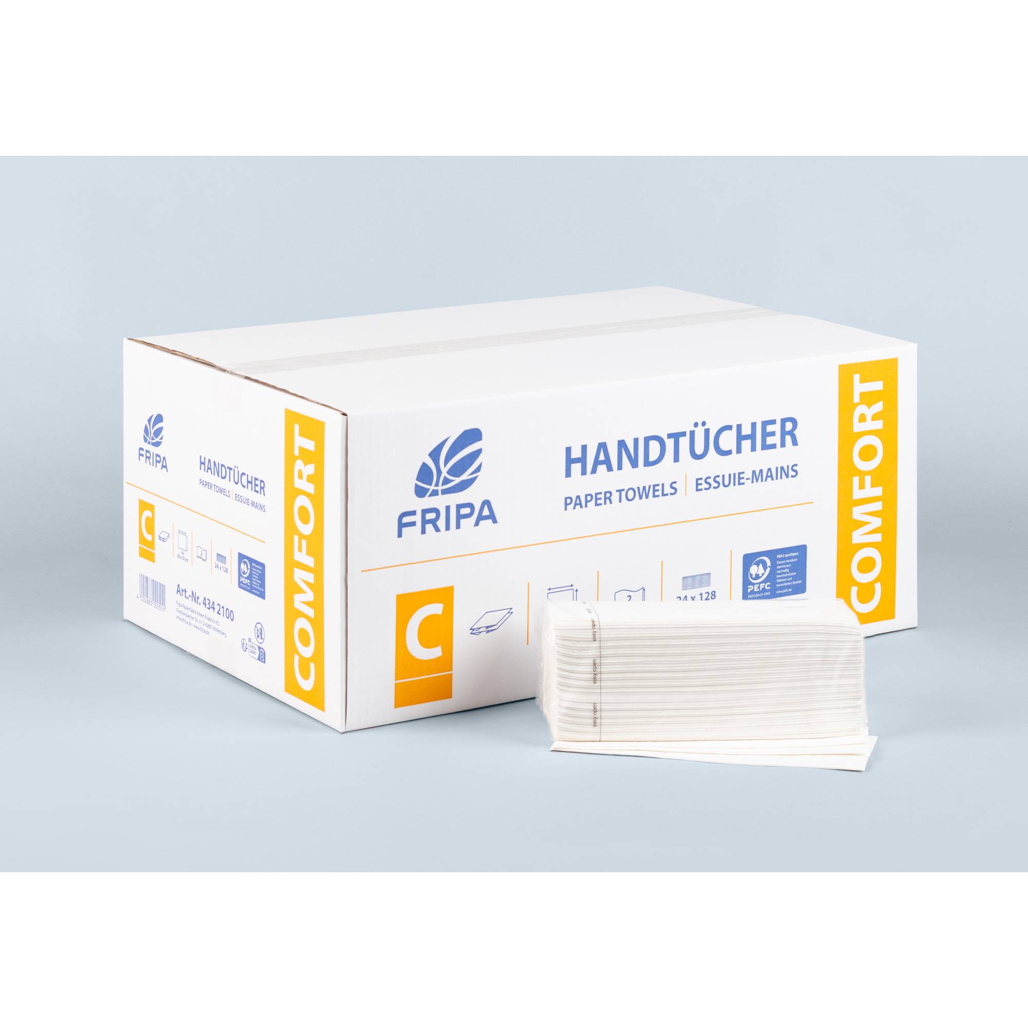 Papierhandtücher Comfort 25x33 ws 24x128 Bl-0