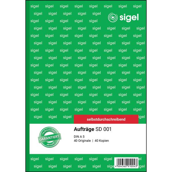 Auftragsformular A5 sd 2x40Bl