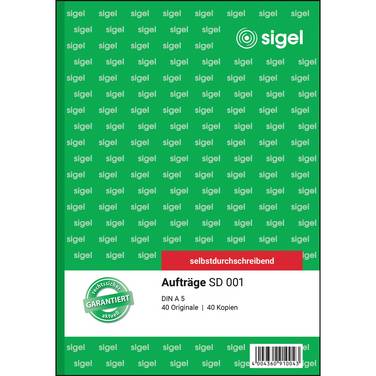 Auftragsformular A5 sd 2x40Bl