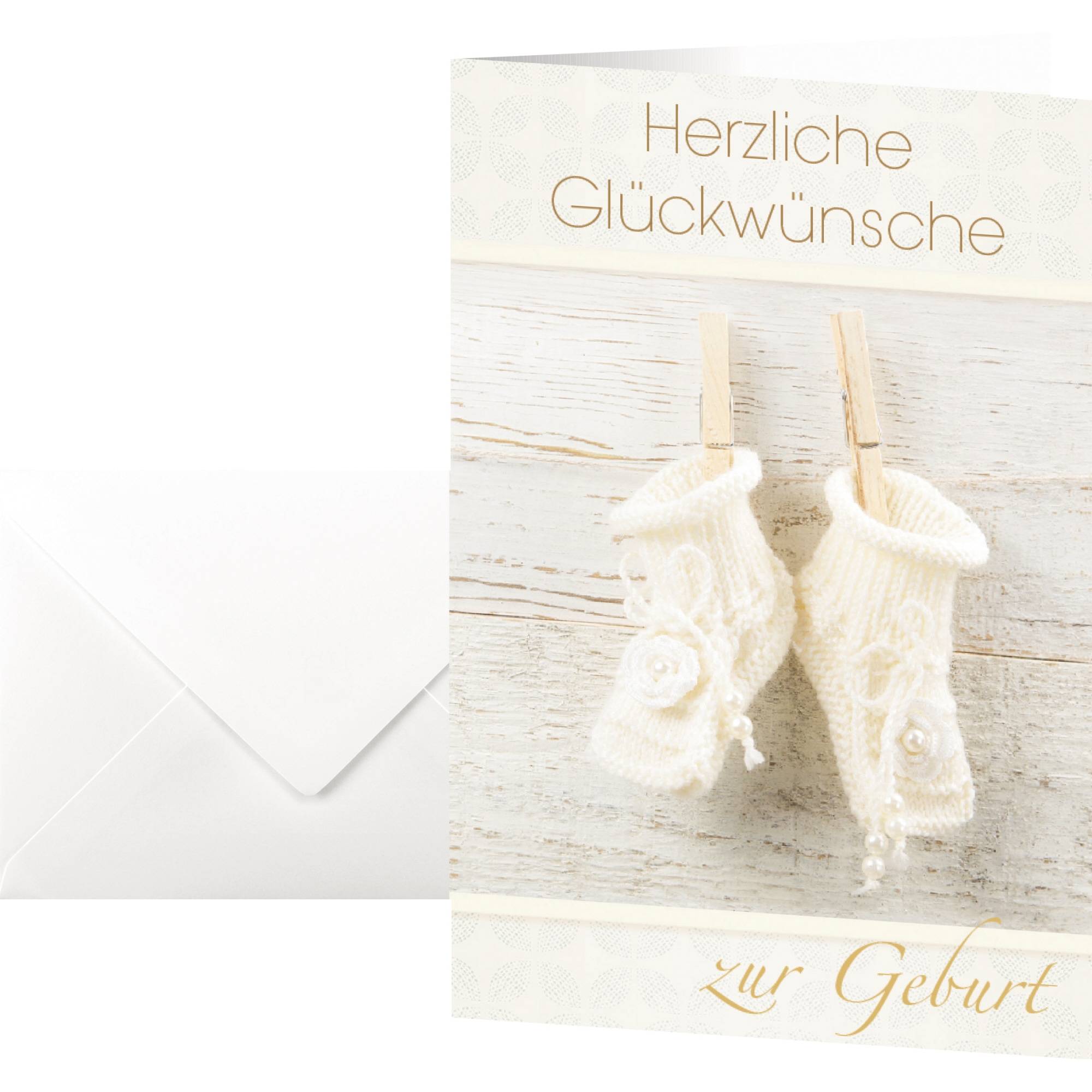 Faltkarte Baby 10 St./Pack. +Umschl.-0