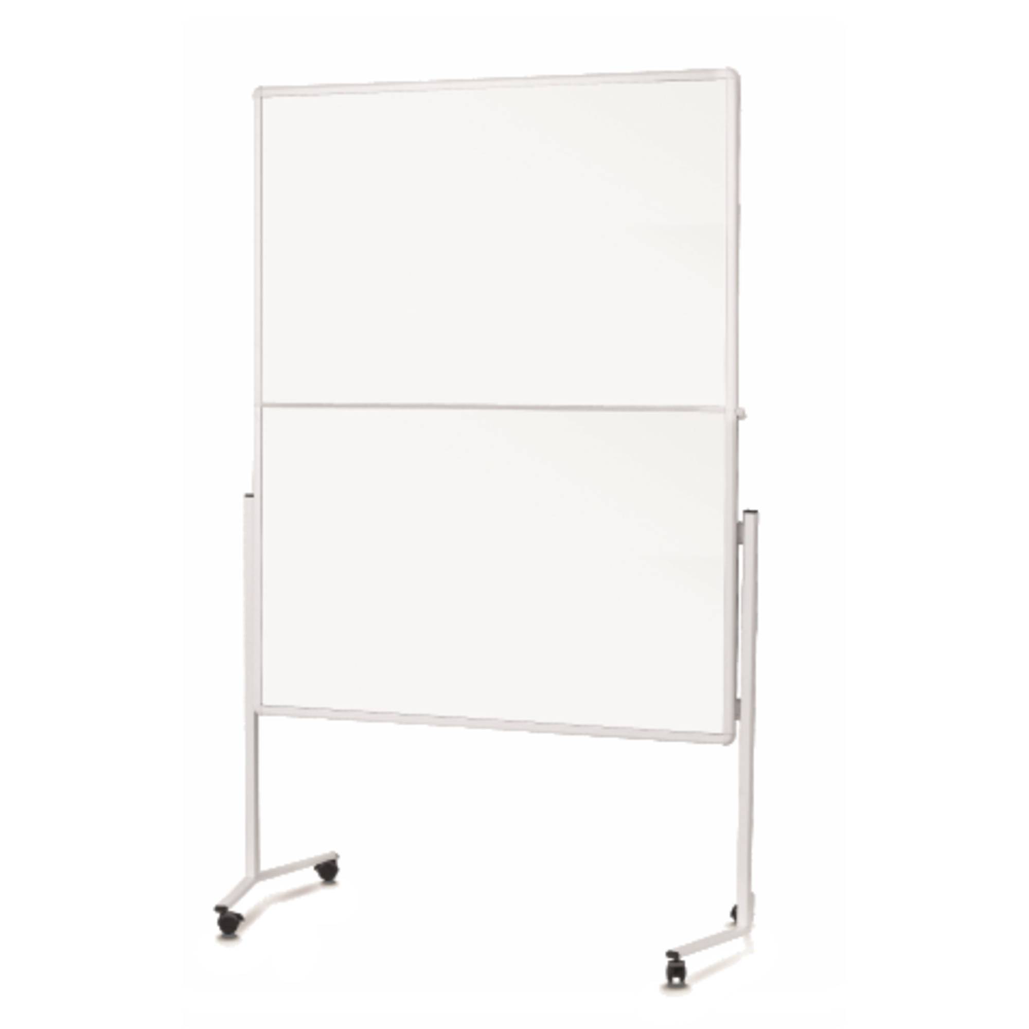 Moderationswand 120x150cm klappbar ws inkl. Rollen-0