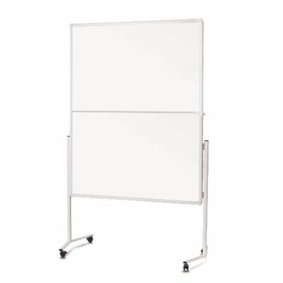 Moderationswand 120x150cm klappbar ws inkl. Rollen-0