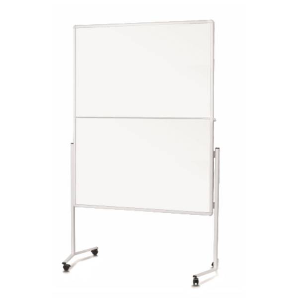 Moderationswand 120x150cm klappbar ws inkl. Rollen