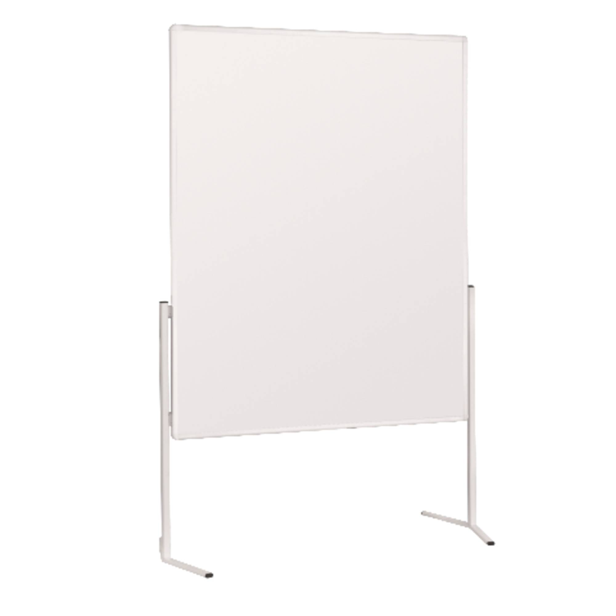 Moderationswand 120x150cm weiß inkl. Rollen-0