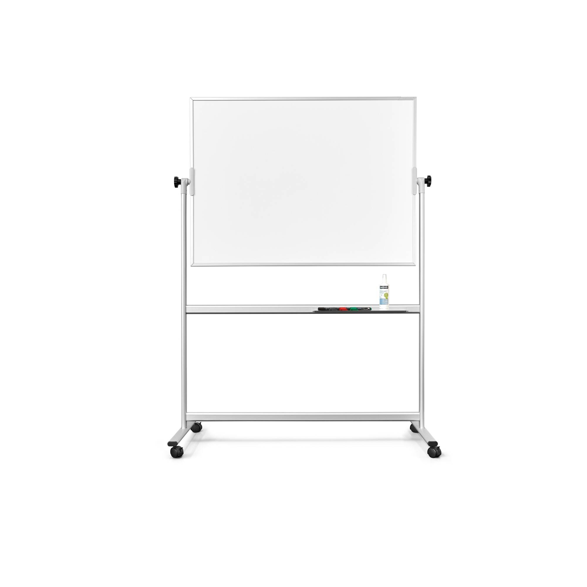 magnetoplan Whiteboard SP Mobil (B x H) 1800 mm x 1200 mm Weiß, Aluminium speziallackiert Beide Seiten nutzbar, Inkl. Ab-1