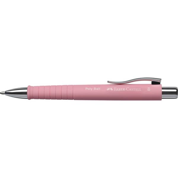 FABER-CASTELL Druckkugelschreiber POLY BALL XB, rosé