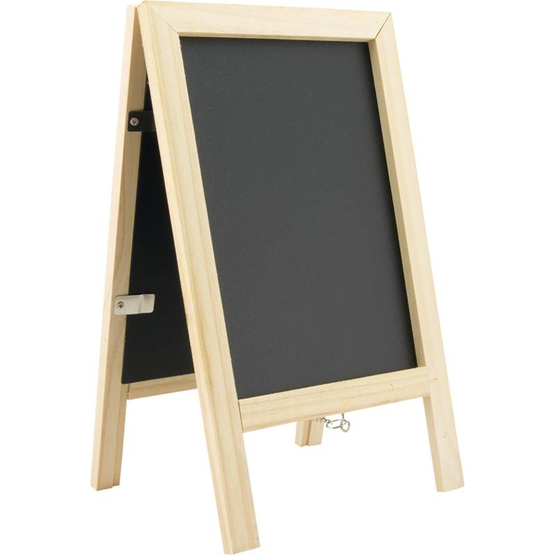 Securit Tisch-Kreidetafel MINI Kundenstopper, buche-0