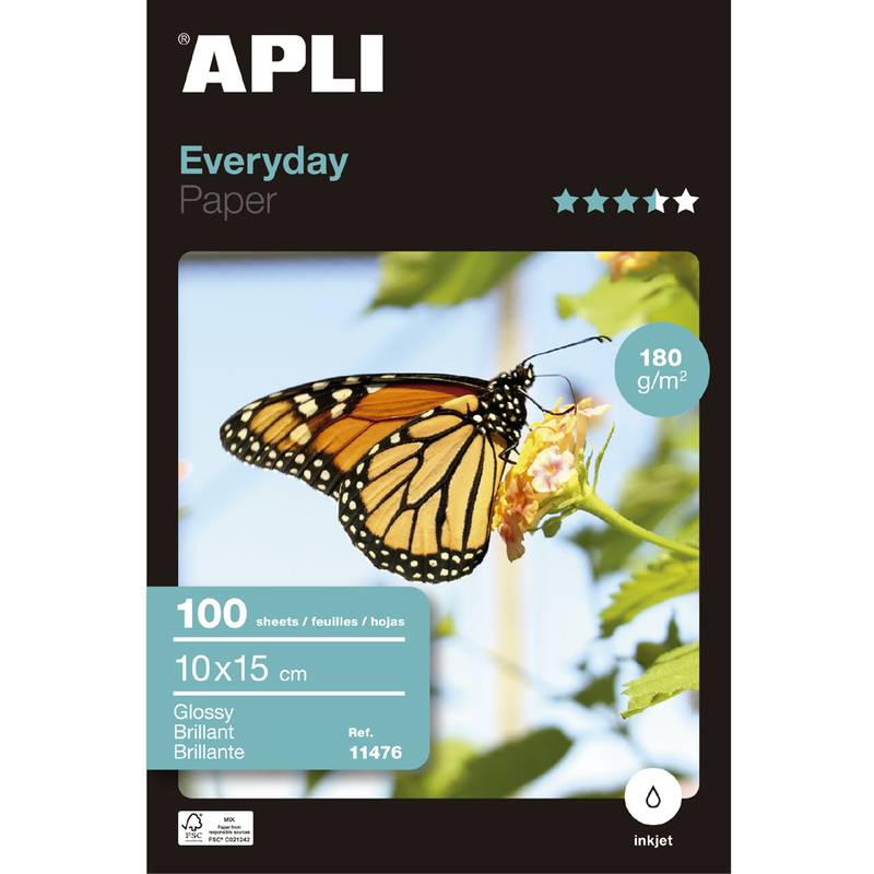 APLI Foto-Papier everyday, 100 x 150 mm, 180 g/qm-0