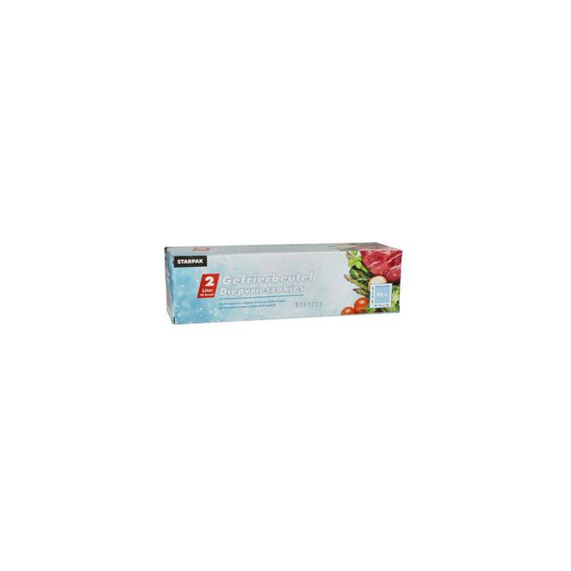 STARPAK Gefrierbeutel 2 Liter, 200 x 300 mm, transparent-0
