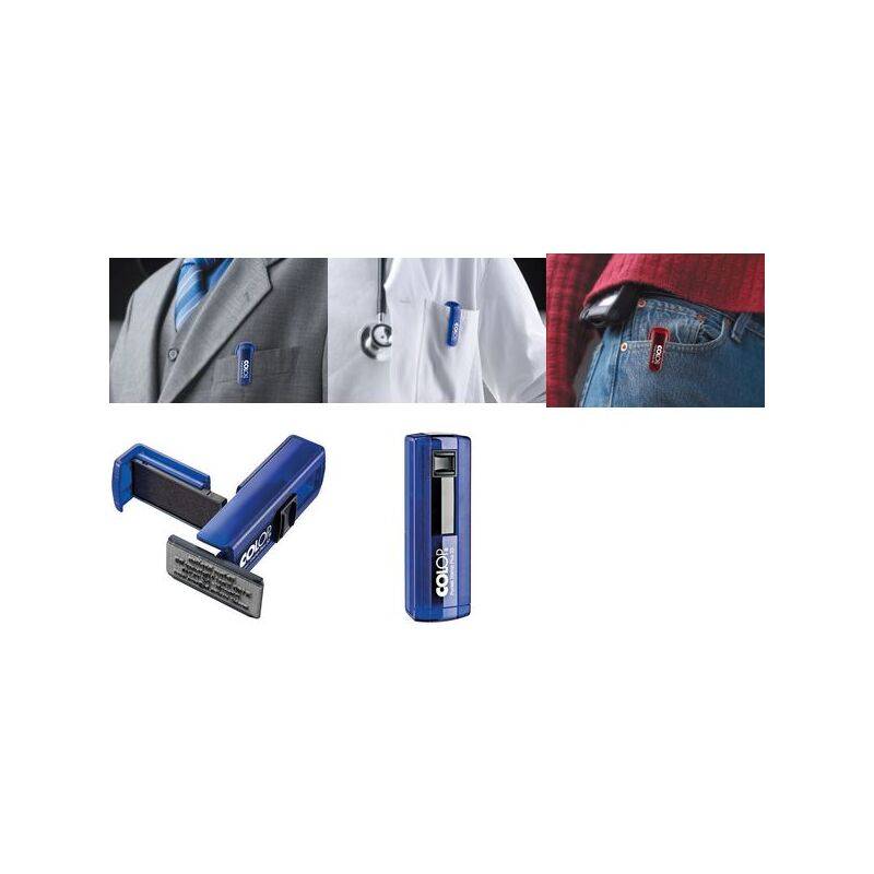 COLOP Taschenstempel Pocket Stamp Plus 30, indigo blau-0