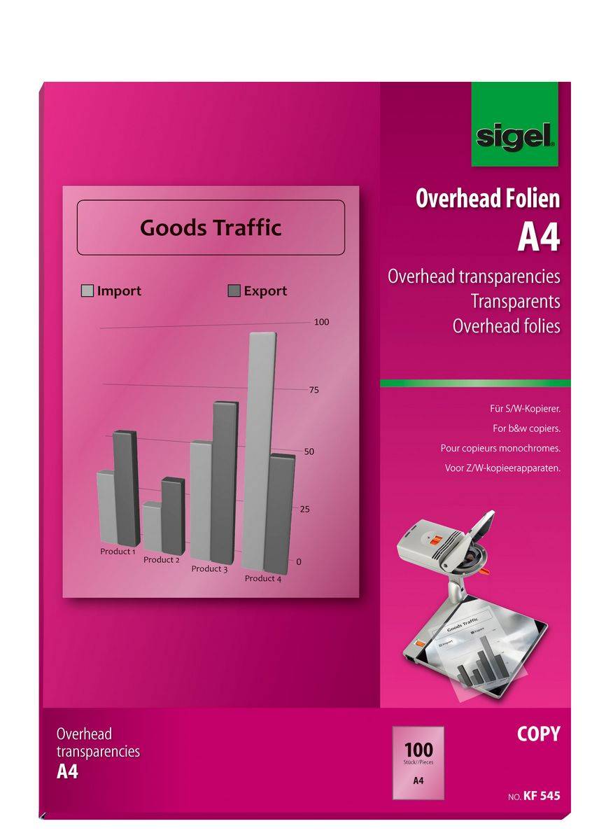 S/W-Kopier-Folie transparent A4 100qm klar stapelverarbeitbar VE=100 Blatt-5