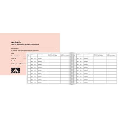 RNK Verlag Nachweisheft für rote Kennzeichen, DIN A5 quer (6530342)-0