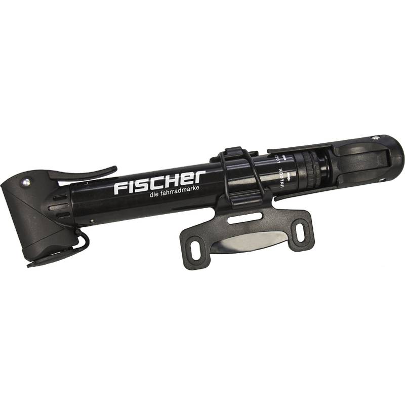 FISCHER Mini-Fahrrad-Luftpumpe, mit T-Griff, schwarz-0