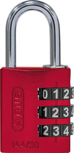 Zahlen-Hangschloss 144/30 rot Lock-Tag-0