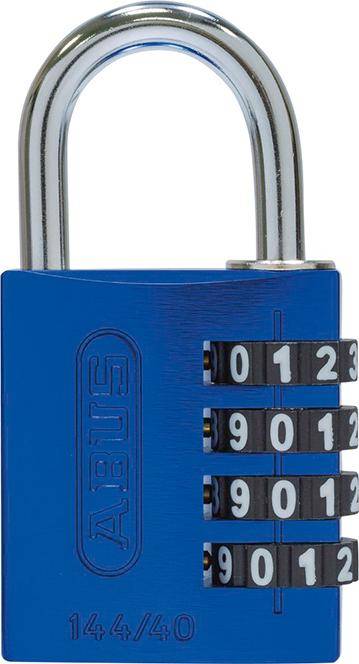 Zahlen-Hangschloss 144/40 blau Lock-Tag-0