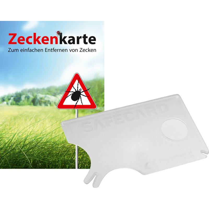 RNK Zeckenkarte "Safecard" mit Lupe, 85 x 54 mm-0