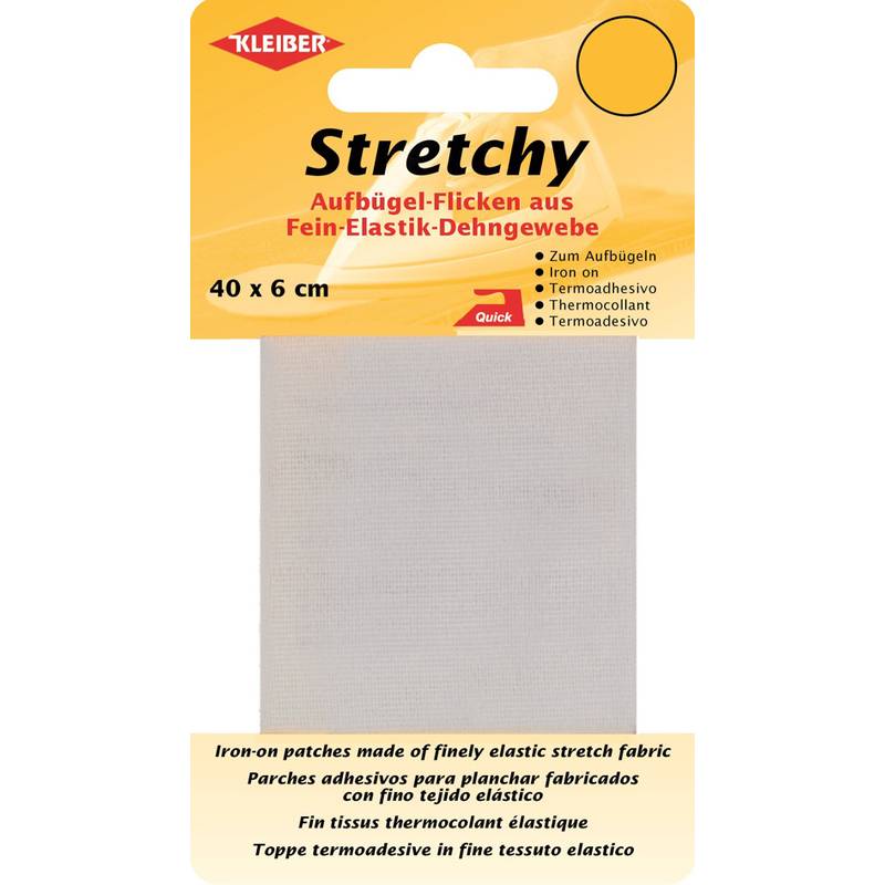 KLEIBER Stretchy-Bügel-Flicken, 400 x 60 mm, weiß-0
