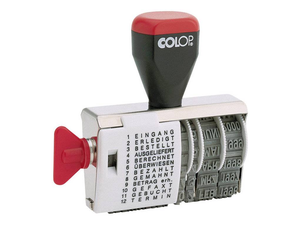 COLOP 04000/WD - Stempel - Standardtext, Datum-0