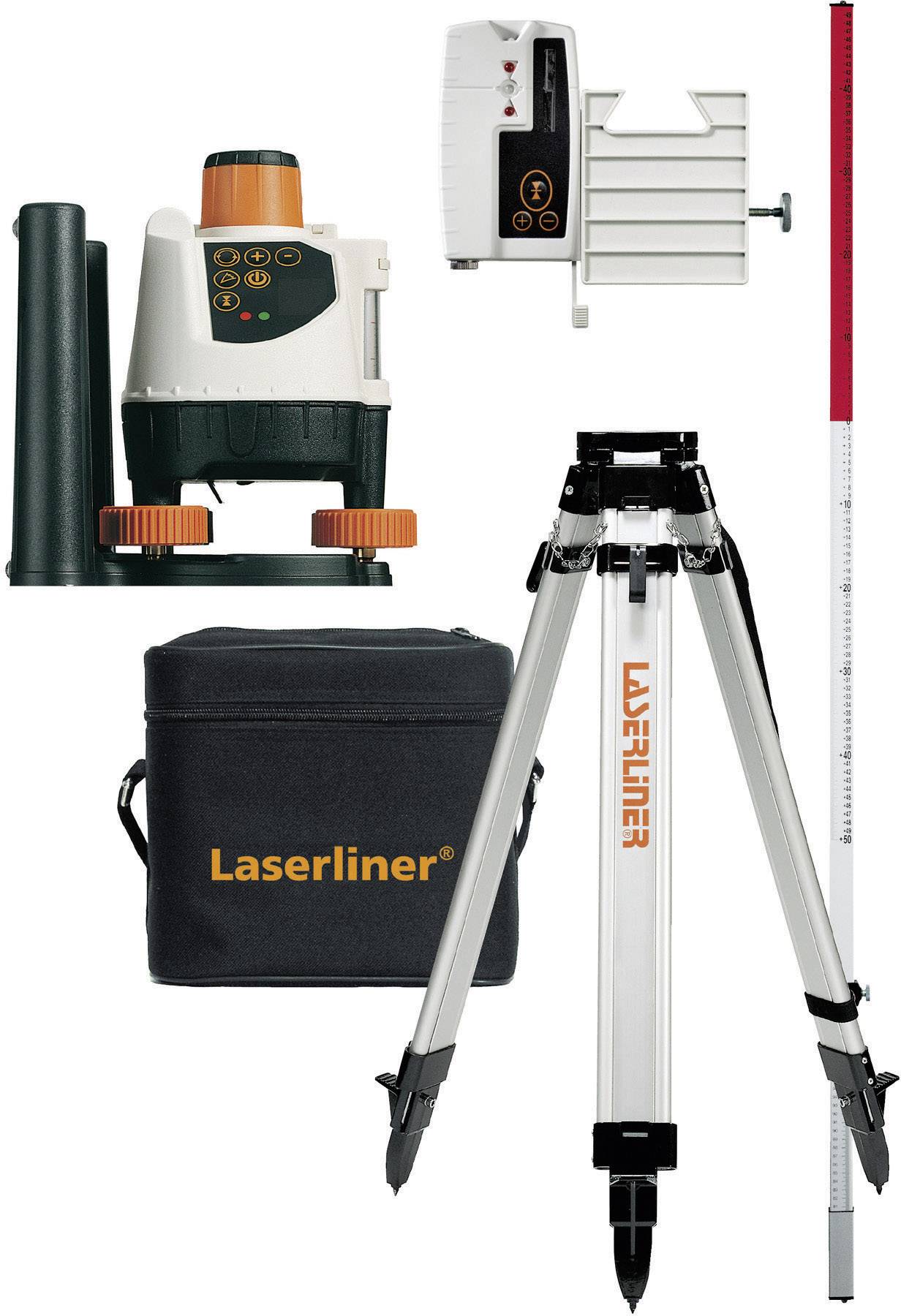 LASERLINER Rotationslaser inkl. Stativ Laserliner BeamControl-Master 120 Set Reichweite (max.): 120