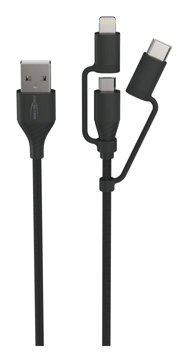 ANSMANN - Daten-/Ladekabel USB 3in1 120cm - Kabel - Digital/Daten-1