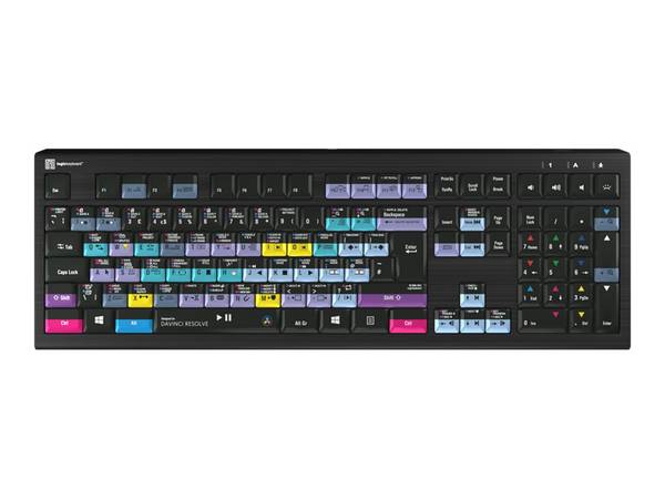 Logickeyboard Davinci Resolve 17 Astra 2 - Tastatur - hintergrundbeleuchtet - TL: UK, QWERTY