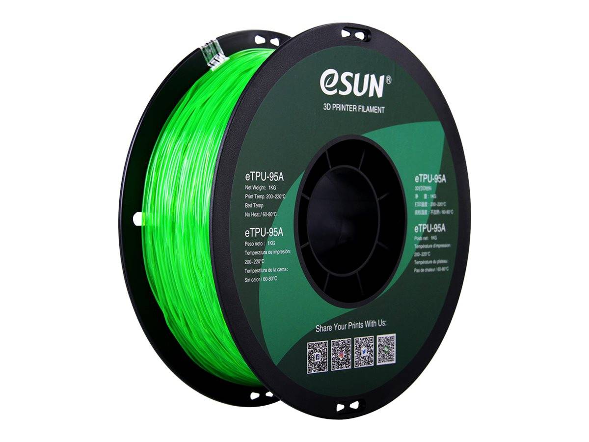 Esun Durchsichtig grün - 1 kg - TPU-95A Filament (3D)-0