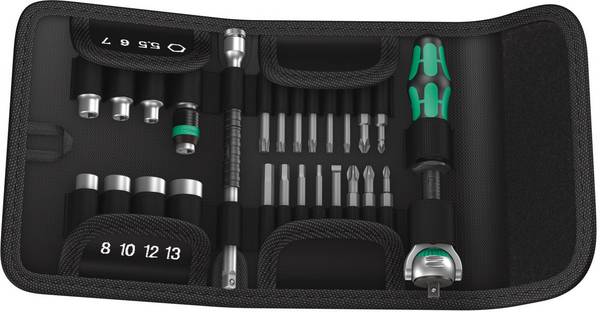 Wera Kraftform Kompakt Zyklop Steckschlüssel-Bit-Einsatz-Set metrisch 1/4" (6.3 mm) 26teilig 05051045001