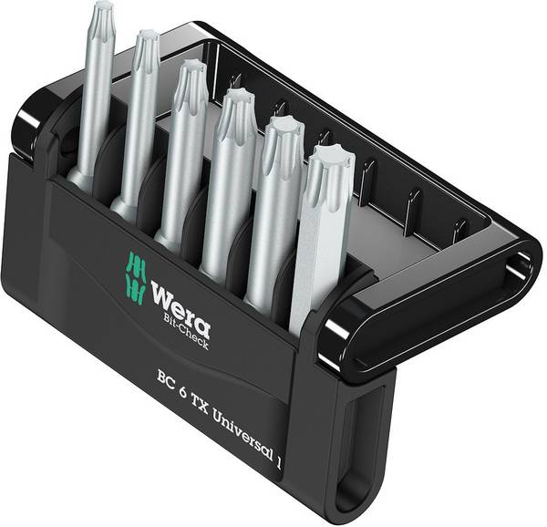 Wera 867/4 Z Mini-Check TX, 50 mm 05056472001 Bit-Set 6teilig Innen-TORX