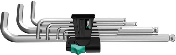 Wera 950 PKL/9 SM N Innen-Sechskant Winkelschraubendreher-Set 1.5 mm, 2 mm, 2.5 mm, 3 mm, 4 mm, 5 mm, 6 mm, 8 mm, 10 mm 9teilig