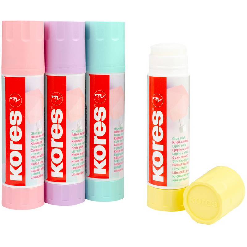 Kores Klebestift "Pastel", 20 g, lösungsmittelfrei (5616209)-0