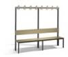 C+P Garderobenbank mit Rückenlehne, Basic Plus, H1650xB1960xT407mm, 7021