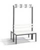 C+P Garderobenbank doppelseitig Basic, H1650xB1000xT750mm, 7021