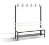 C+P Garderobenbank einseitig Basic, H1650xB1500xT400mm, 7021