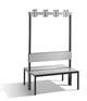 C+P Doppelseitige Garderobenbank mit Rückenlehne, Basic Plus, H1650xB1000xT760mm-0