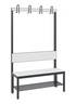 C+P Garderobenbank mit Rückenlehne, Basic Plus, H1650xB1000xT407mm, 7021-1