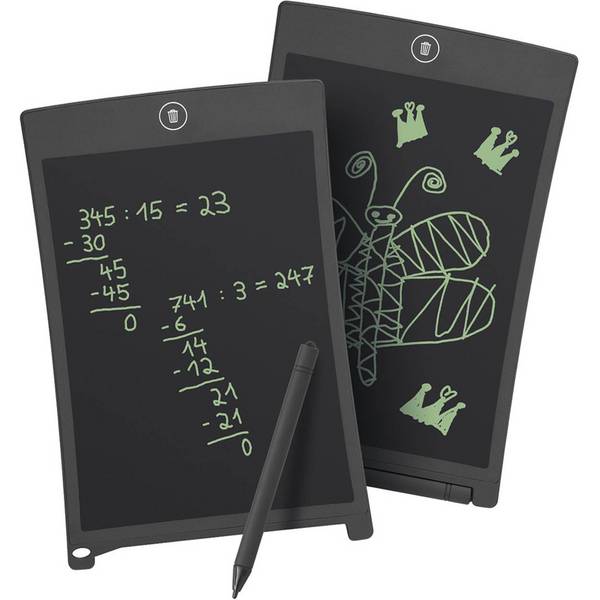 WEDO LCD Schreibtafel mit Stift sw, 21,5 cm LCD incl. Batterien