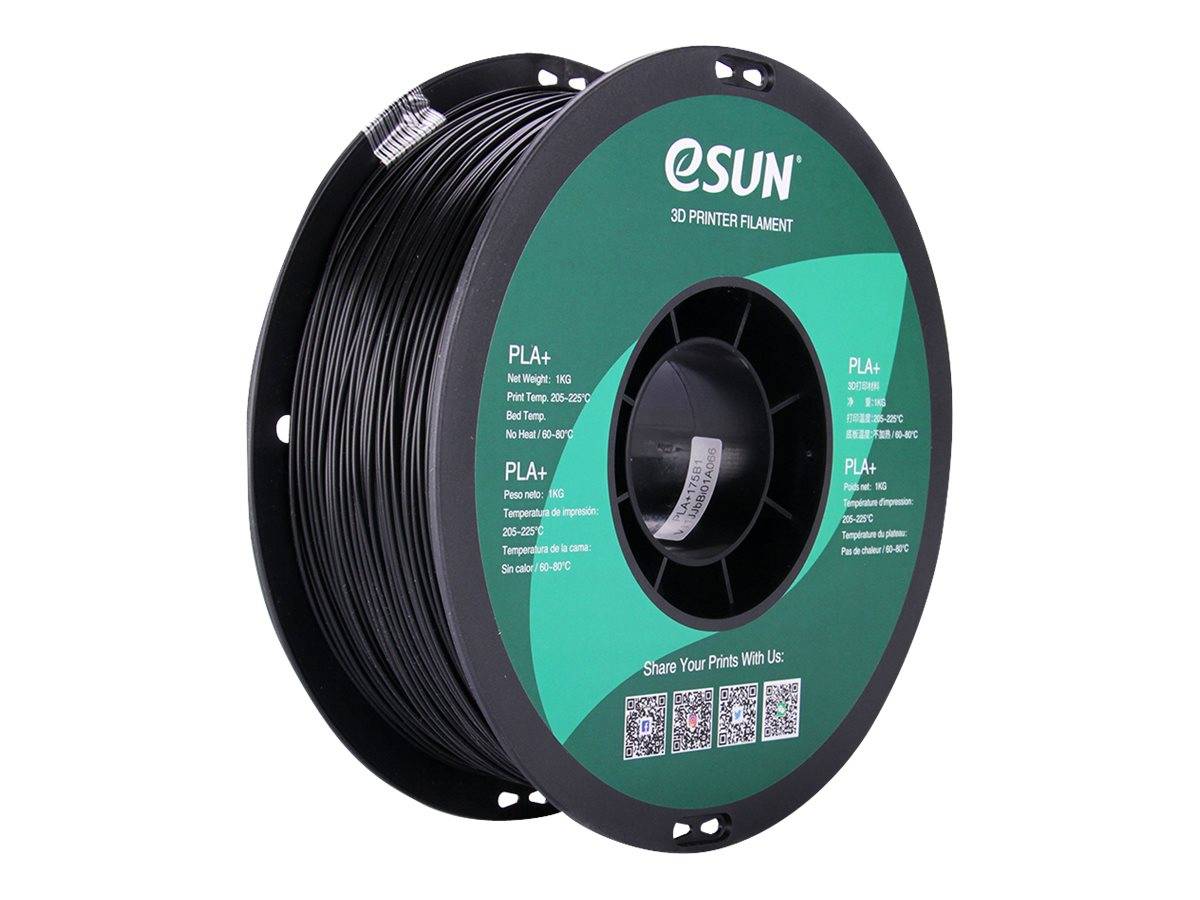 Esun Schwarz - 3 kg - PLA+ Filament (3D)-0