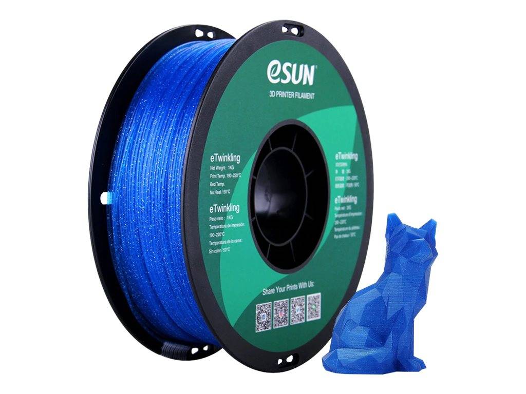 Esun Blau - 1 kg - PLA Glitzerfilament (3D)-0