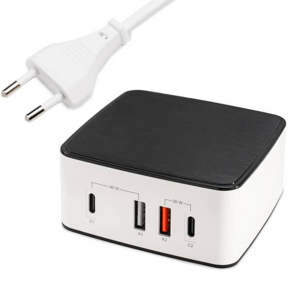 FeinTech NLG00165 4 Port Ladestation 65 W USB-C USB-A Power Delivery
