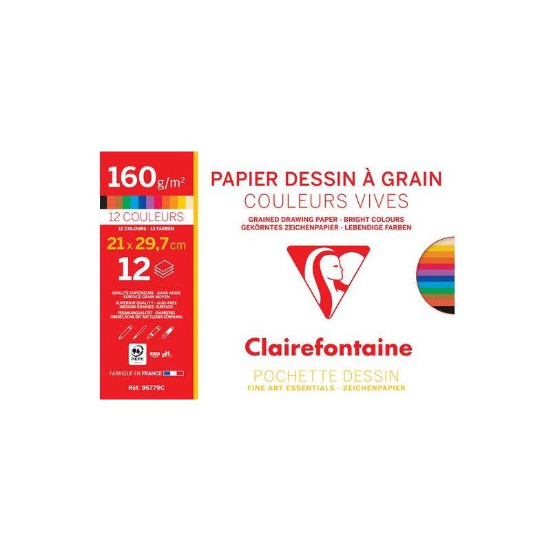 Clairefontaine Künstlerpapier "à Grain", 240 x 320 mm-0