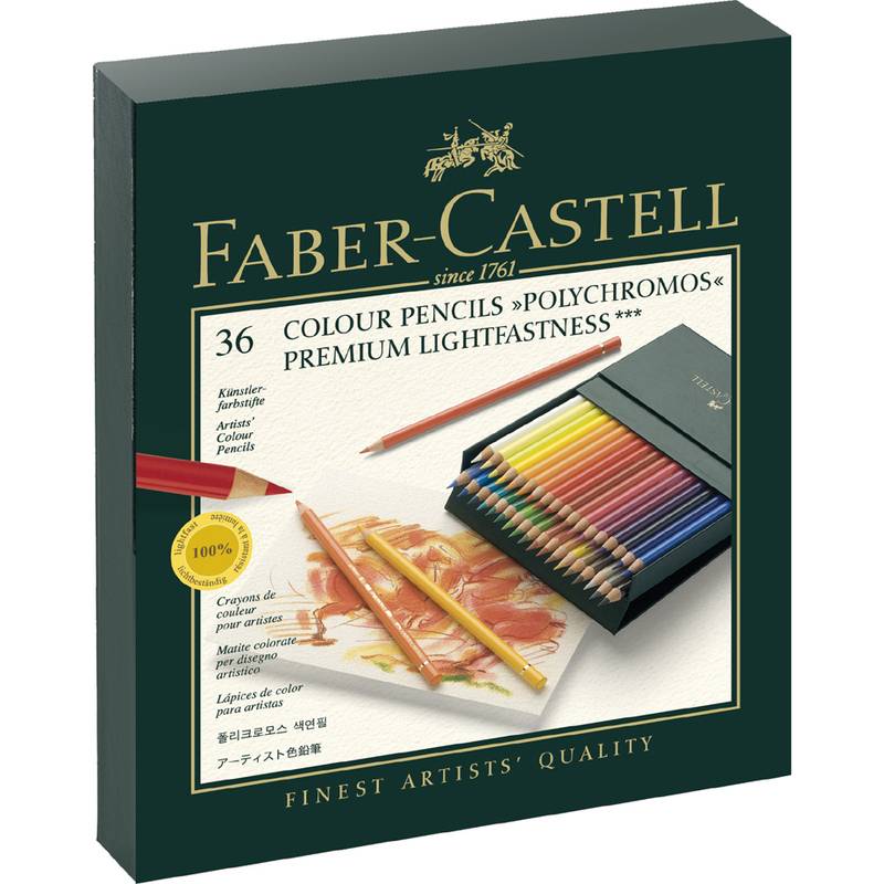 FABER-CASTELL Buntstifte POLYCHROMOS, 36er Atelierbox-0