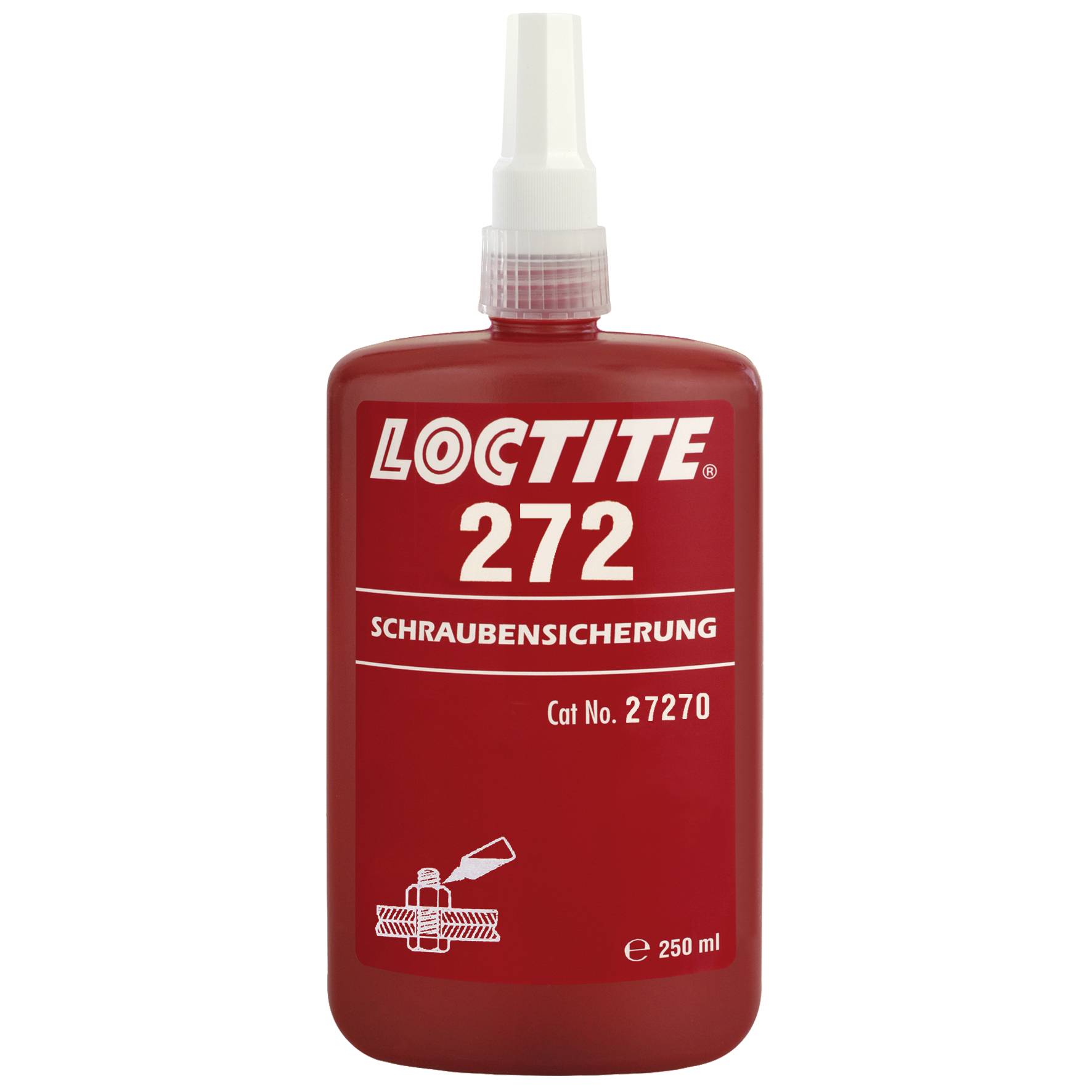 Empfohlen für alle Gewindeverbindungen aus Metall. Ideal für|Anaerobe Schraubensicherung, Loctite, 250 ml, hochfest-0