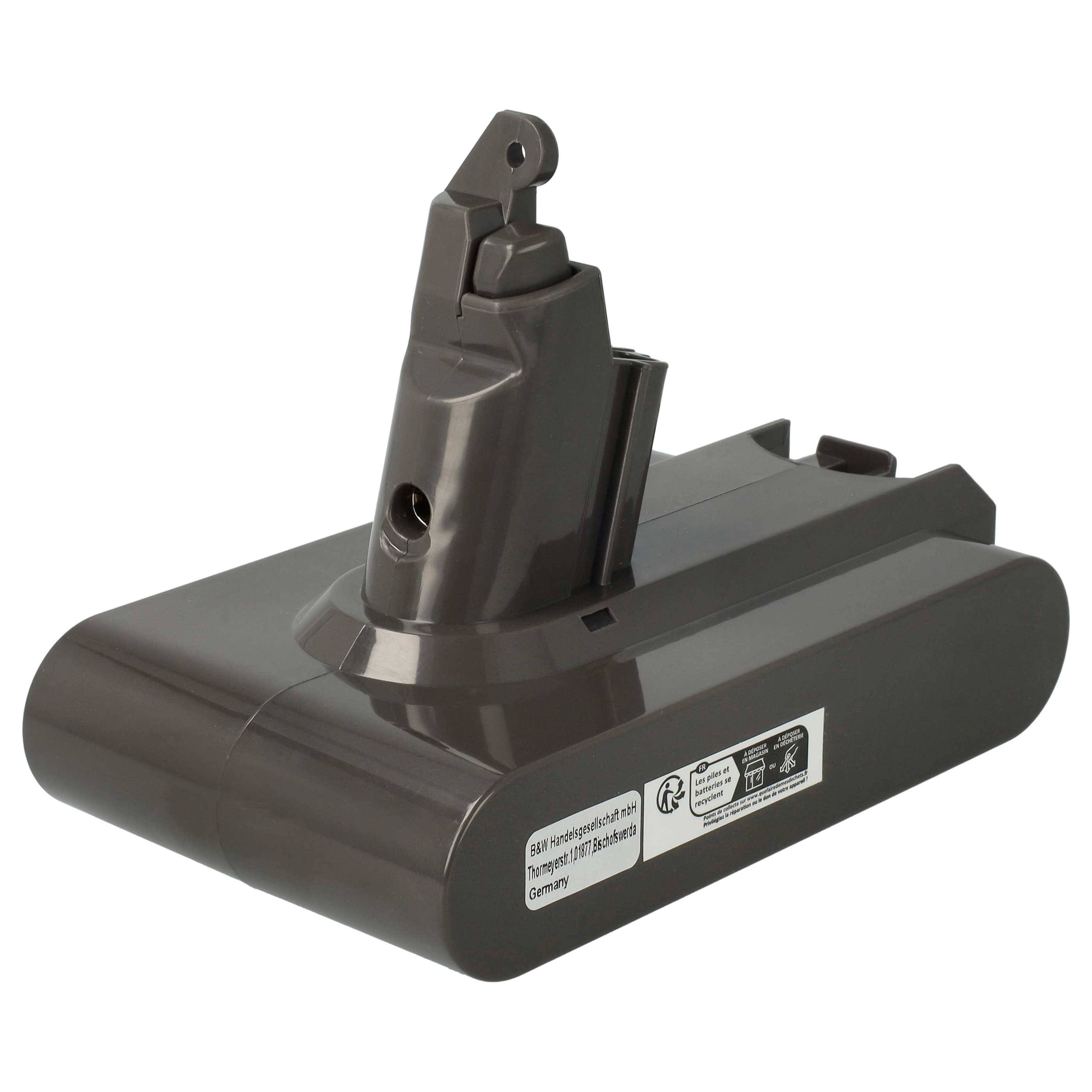EXTENSILO 1x Akku Ersatz für Dyson 61034-01 | 965874-01, 205794-01/04, 61034-03, 62350-07/02 für Staubsauger Schwarz-1